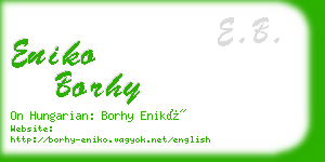 eniko borhy business card